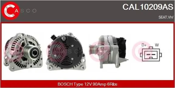 Generator 12 V CASCO CAL10209AS