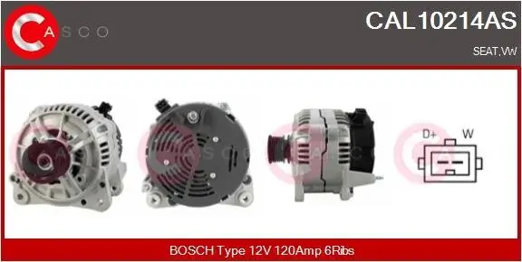 Generator 12 V CASCO CAL10214AS