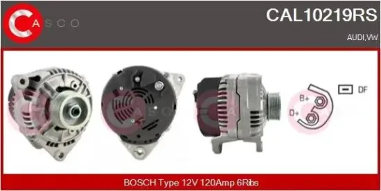 Generator 12 V CASCO CAL10219RS Bild Generator 12 V CASCO CAL10219RS