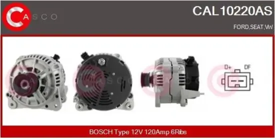 Generator 12 V CASCO CAL10220AS Bild Generator 12 V CASCO CAL10220AS