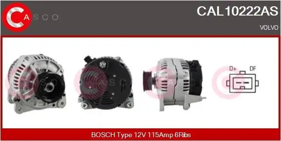 Generator 12 V CASCO CAL10222AS