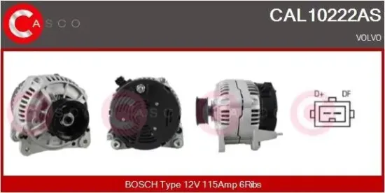 Generator 12 V CASCO CAL10222AS Bild Generator 12 V CASCO CAL10222AS