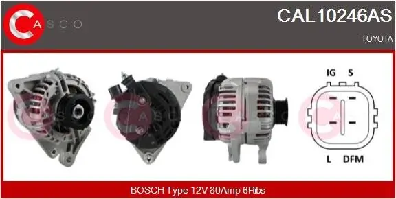 Generator 12 V CASCO CAL10246AS