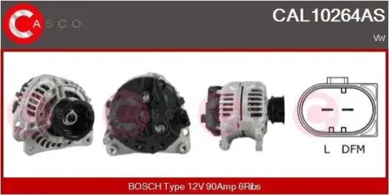 Generator 12 V CASCO CAL10264AS Bild Generator 12 V CASCO CAL10264AS