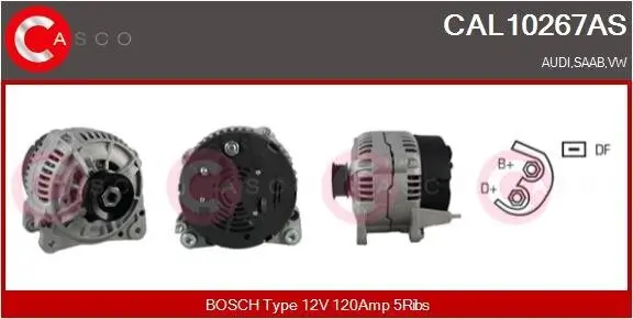 Generator 12 V CASCO CAL10267AS