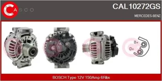 Generator 12 V CASCO CAL10272GS Bild Generator 12 V CASCO CAL10272GS