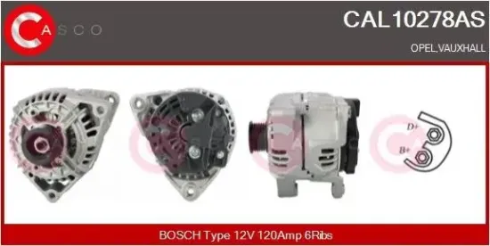 Generator 12 V CASCO CAL10278AS Bild Generator 12 V CASCO CAL10278AS