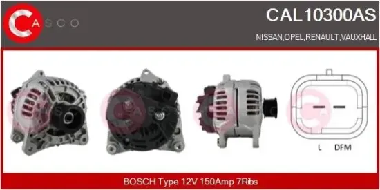 Generator 12 V CASCO CAL10300AS Bild Generator 12 V CASCO CAL10300AS