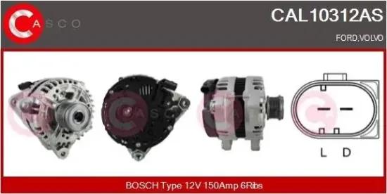 Generator 12 V CASCO CAL10312AS Bild Generator 12 V CASCO CAL10312AS