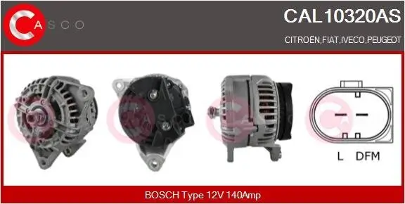 Generator 12 V CASCO CAL10320AS