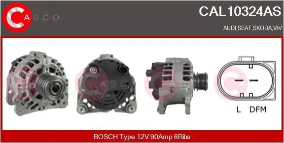 Generator 12 V CASCO CAL10324AS