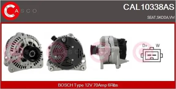 Generator 12 V CASCO CAL10338AS