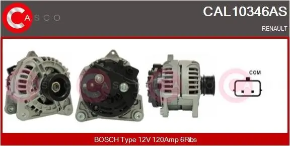 Generator 12 V CASCO CAL10346AS