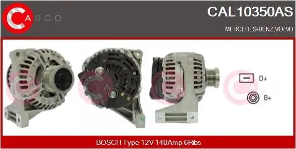 Generator 12 V CASCO CAL10350AS