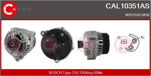 Generator 12 V CASCO CAL10351AS