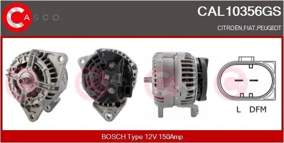 Generator 12 V CASCO CAL10356GS