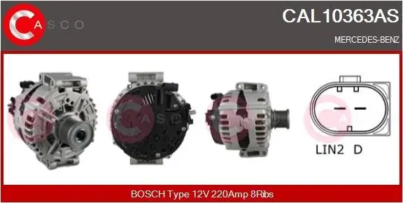 Generator 12 V CASCO CAL10363AS