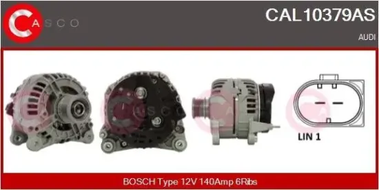 Generator 12 V CASCO CAL10379AS Bild Generator 12 V CASCO CAL10379AS