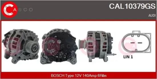 Generator 12 V CASCO CAL10379GS Bild Generator 12 V CASCO CAL10379GS