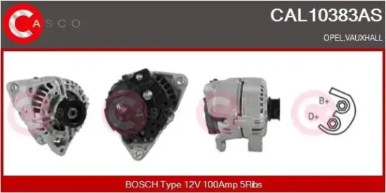 Generator 12 V CASCO CAL10383AS Bild Generator 12 V CASCO CAL10383AS