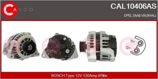 Generator 12 V CASCO CAL10406AS Bild Generator 12 V CASCO CAL10406AS