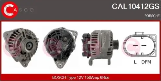 Generator 12 V CASCO CAL10412GS Bild Generator 12 V CASCO CAL10412GS