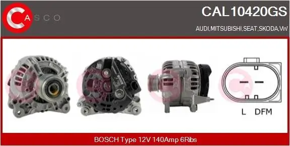 Generator 12 V CASCO CAL10420GS