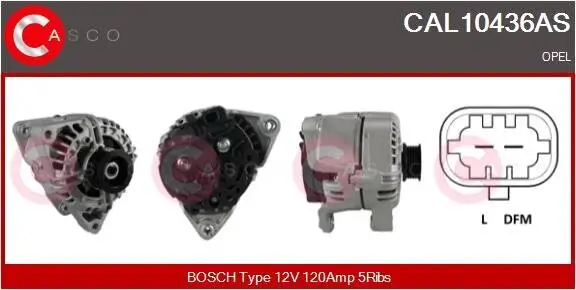 Generator 12 V CASCO CAL10436AS