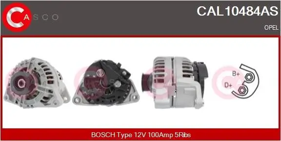 Generator 12 V CASCO CAL10484AS