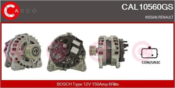 Generator 12 V CASCO CAL10560GS