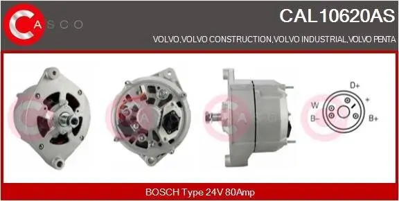 Generator 24 V CASCO CAL10620AS