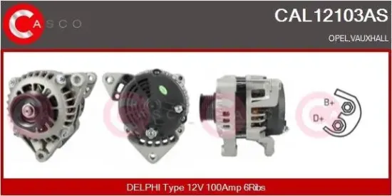 Generator 12 V CASCO CAL12103AS Bild Generator 12 V CASCO CAL12103AS