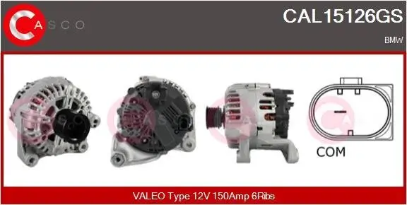 Generator 12 V CASCO CAL15126GS