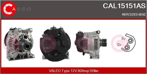 Generator 12 V CASCO CAL15151AS