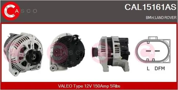 Generator 12 V CASCO CAL15161AS