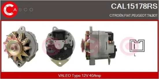 Generator 12 V CASCO CAL15178RS Bild Generator 12 V CASCO CAL15178RS