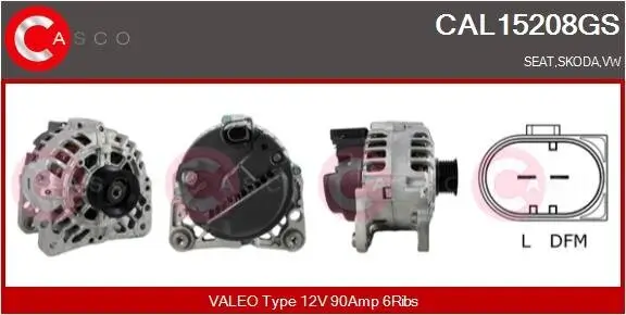 Generator 12 V CASCO CAL15208GS