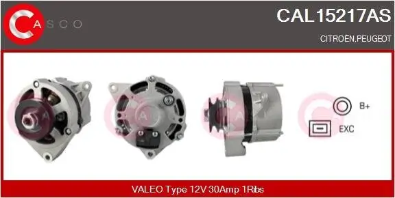 Generator 12 V CASCO CAL15217AS