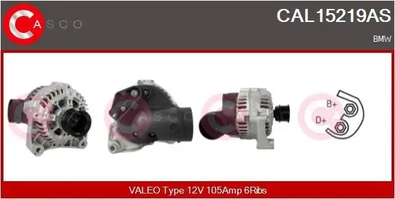 Generator 12 V CASCO CAL15219AS