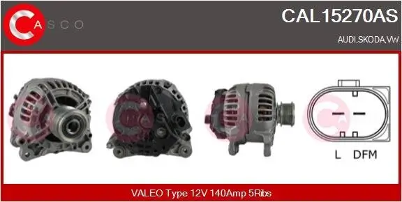 Generator 12 V CASCO CAL15270AS