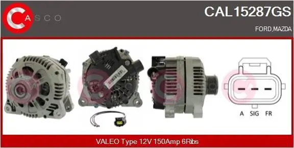 Generator 12 V CASCO CAL15287GS