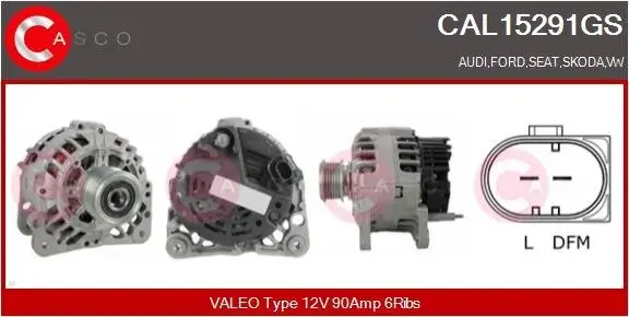 Generator 12 V CASCO CAL15291GS