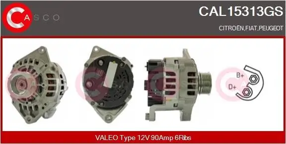 Generator 12 V CASCO CAL15313GS