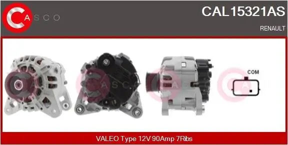 Generator 12 V CASCO CAL15321AS