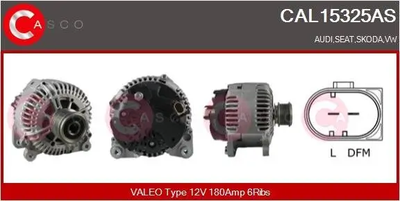 Generator 12 V CASCO CAL15325AS