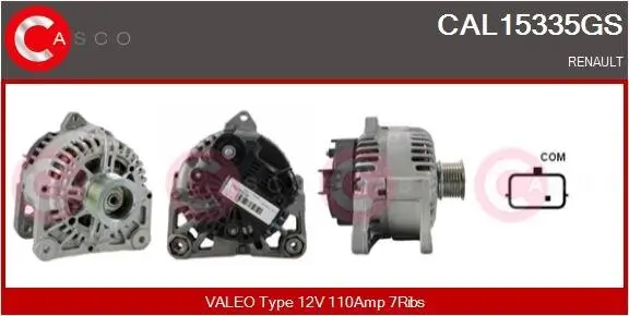 Generator 12 V CASCO CAL15335GS