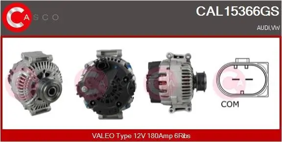 Generator 12 V CASCO CAL15366GS