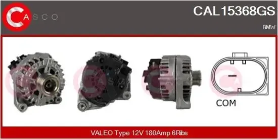 Generator 12 V CASCO CAL15368GS Bild Generator 12 V CASCO CAL15368GS