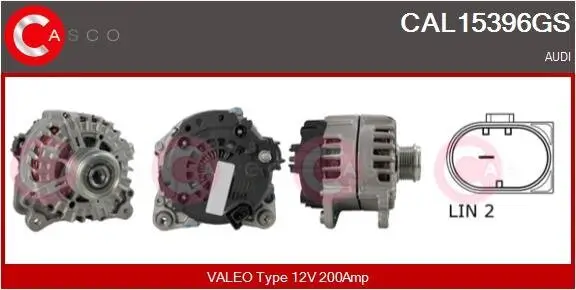 Generator 12 V CASCO CAL15396GS