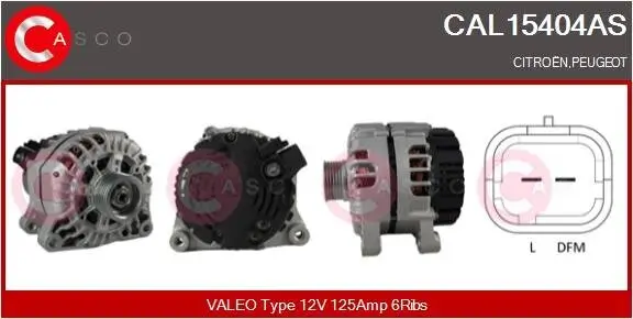 Generator 12 V CASCO CAL15404AS